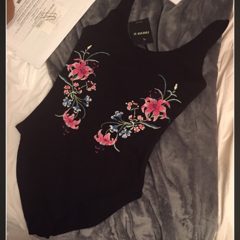 Black cotton one piece